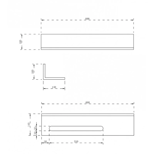 Полочка для ванной Abber Stein AS1655 с полотенцедержателем (детальная фотография), современные, hi-tech