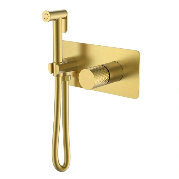 Гигиенический душ со смесителем Boheme Stick золото матовое 127-MG (детальная фотография)