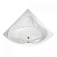 Ванна гидромассажная Excellent Konsul Relax 150 x 150 см, белый/золото, WAEX.KON15.RELAX.GL