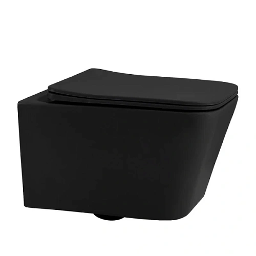 Унитаз подвесной Abber Rechteck черный матовый - фото 4