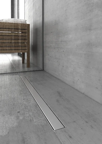 Душевой лоток BERGES B1 Keramik 90 см хром матовый 090120 (детальная фотография), матовый хром