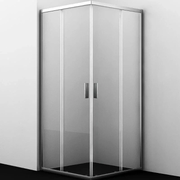 Душевой уголок WasserKRAFT Lippe 90х90 см профиль хром 45S03 (детальная фотография)