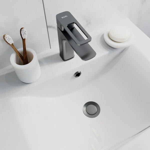 Донный клапан IDDIS Slide графит SLIGM00i88 (детальная фотография) index_1