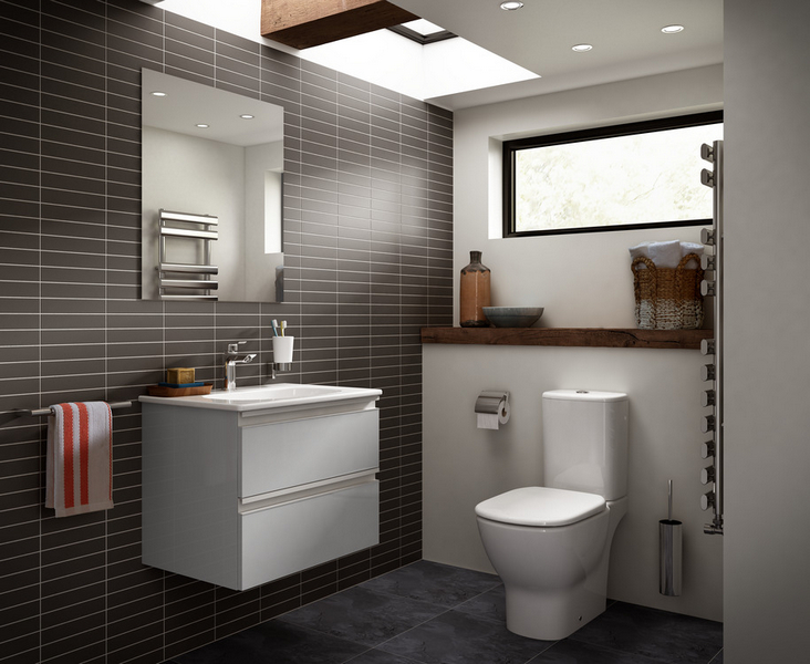 Тумба с раковиной подвесная Ideal Standard Tesi T0050 60 см 2 ящика (детальная фотография), в наличии, по запросу, нет в наличии