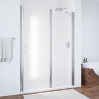 Душевая дверь профиль глянцевый хром стекло сатин Vegas-glass