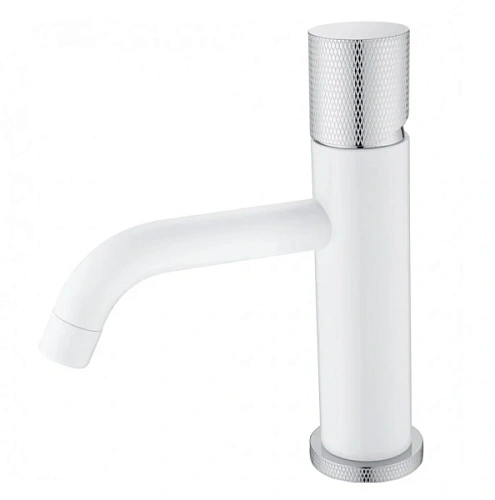 Смеситель для раковины Boheme Stick white touch chrome - фото 5