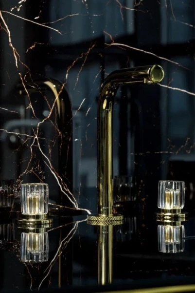 Смеситель для раковины Boheme Elegante золото 152-G-EL (детальная фотография) index_1