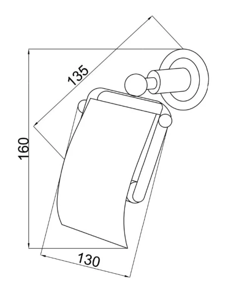 Бумагодержатель Boheme Murano золото 10901-W-G (детальная фотография), классические, ретро, декорированные
