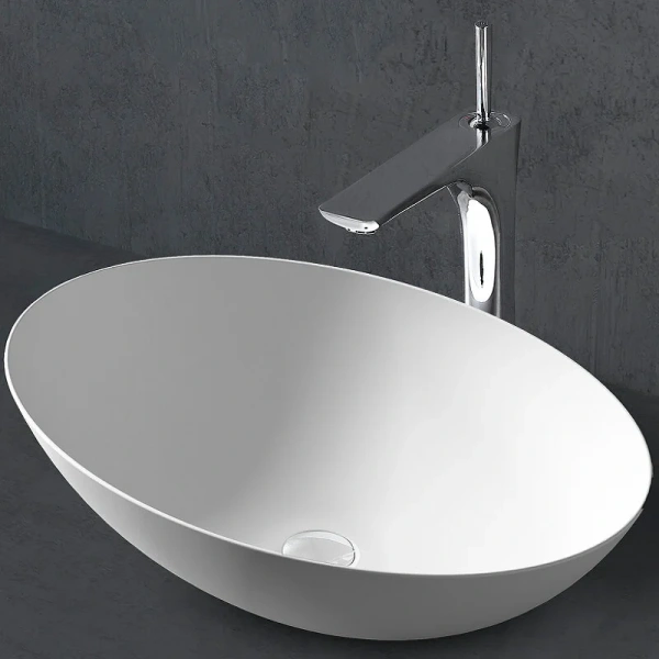 Раковина Abber Stein 50 см белая матовая AS2609 (детальная фотография)