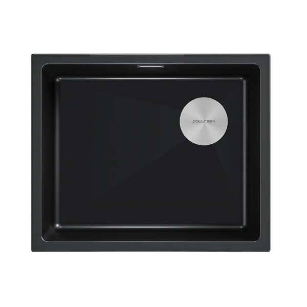 Мойка для кухни Paulmark Lumi 55 см черный металлик LU55SK-BLM (детальная фотография)