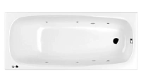 Ванна гидромассажная Whitecross Layla Soft, 180 х 80 см, увеличенная толщина акрила, усиленная армировка, белый/хром, 0102.180080.100.SOFT.CR