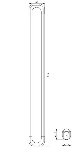 Штанга для душа Lemark хром LM8074C (детальная фотография), хром