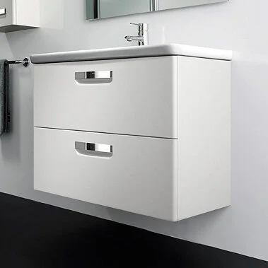 Тумба под раковину подвесная Roca The Gap 60 см белый матовый ZRU9302734 (детальная фотография), моноблок