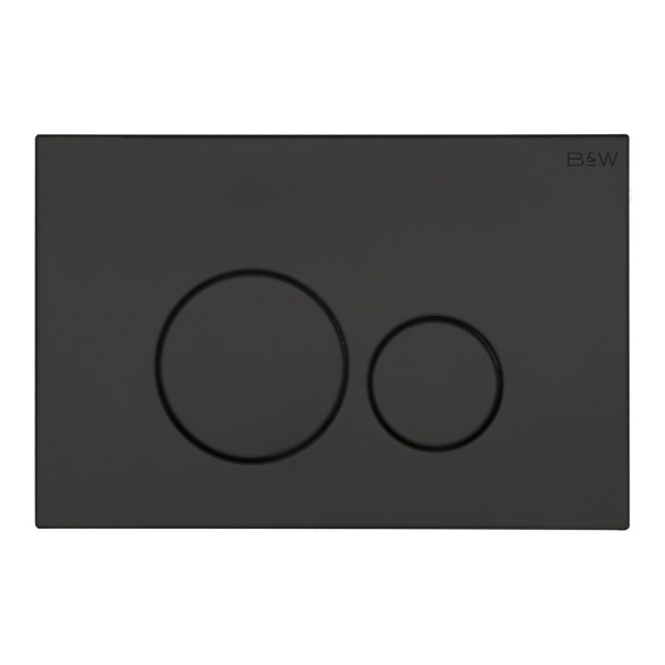 Клавиша смыва Black&White Universe WPI-09510GM оружейная сталь (детальная фотография)