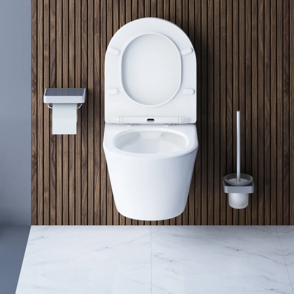 Унитаз подвесной Damixa Skyline безободковый DX35C1700SC (детальная фотография), современные, hi-tech, круглые