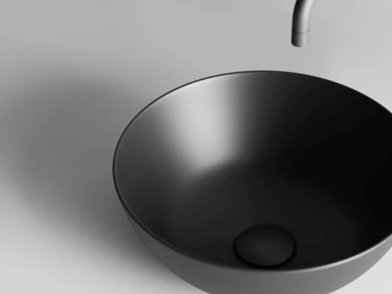 Раковина Ceramica Nova Element 35,8 см черная матовая CN6004 (детальная фотография), из санфарфора
