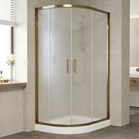 Душевой уголок профиль бронза стекло сатин Vegas-glass