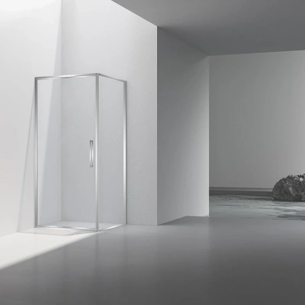 Душевой уголок Vincea Slim 100x90 см хром стекло прозрачное VSR-4SLP9010CL (детальная фотография)