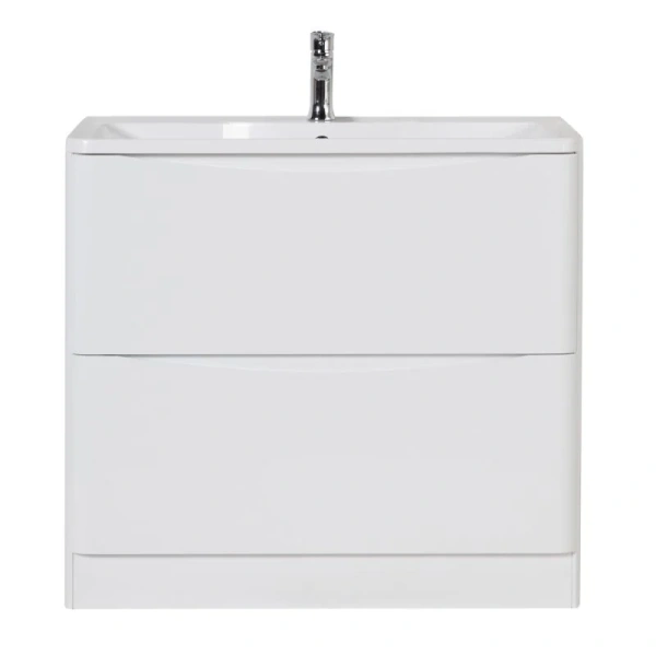 Тумба под раковину напольная BelBagno Acqua 90 см bianco lucido ACQUA-900-2C-PIA-BL (детальная фотография)