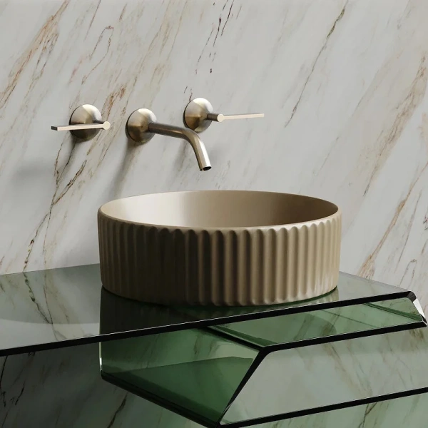 Раковина Ceramica Nova Element 36 см капучино матовая CN6057MC (детальная фотография), накладные (на столешницу)