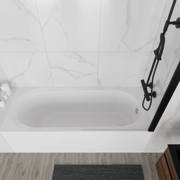 Ванна акриловая Vincea VBT-2B170-FR, 170 x 70 см, белая (детальная фотография), без гидромассажа