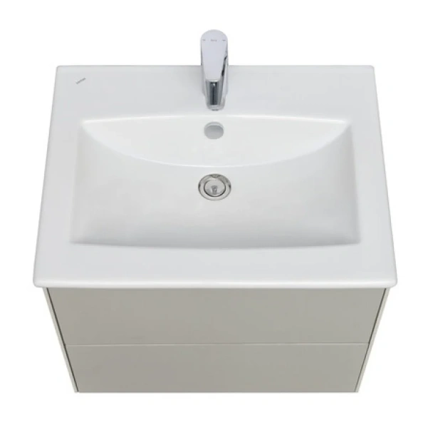 Тумба под раковину подвесная Акватон Сохо 60 см слэйт/галька серая 1A258001AJ9A0 (детальная фотография), современная, hi-tech