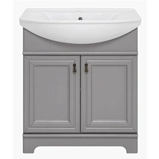 Тумба под раковину напольная Misty Лувр 75 см серая