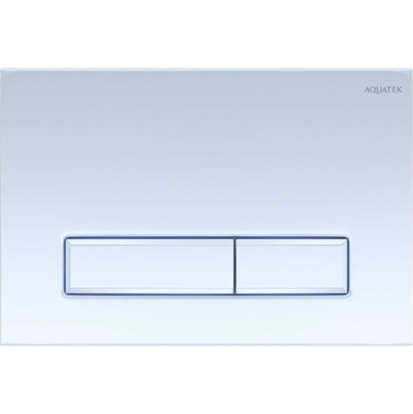 Клавиша смыва Акватек белая глянцевая KDI-0000021 (детальная фотография)