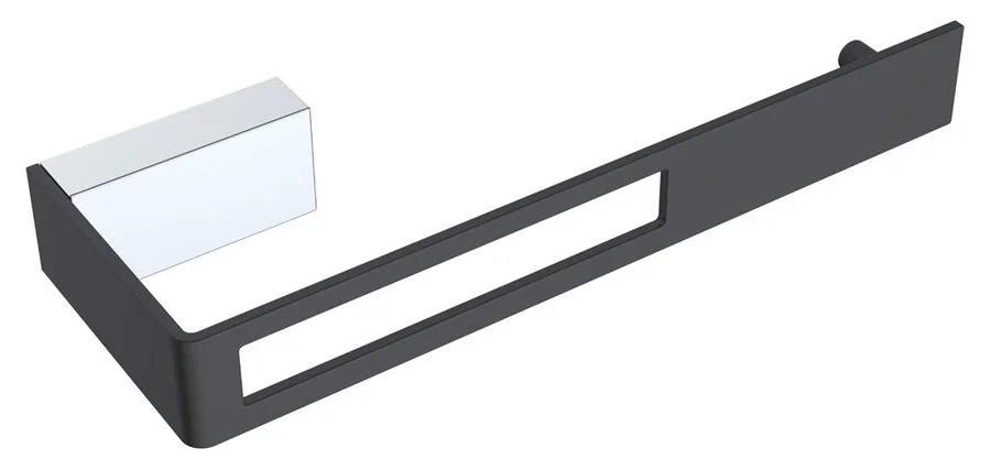 Полотенцедержатель Boheme Q Chrome Black 10945-CR-B (детальная фотография)