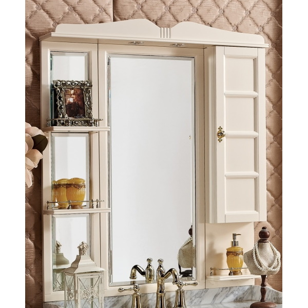 Зеркало с полками Tessoro SIENA 25 (детальная фотография), прямоугольные