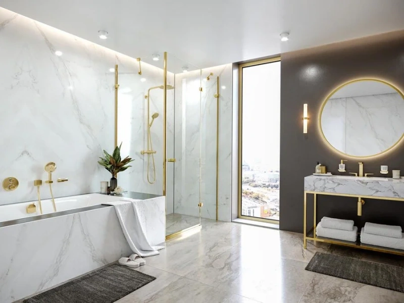 Смеситель для раковины Hansgrohe Metropol полированное золото 32515990 (детальная фотография), золото
