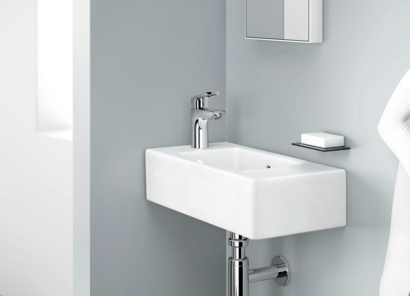Смеситель для раковины Hansgrohe Logis Loop 71154000 (детальная фотография), для раковины