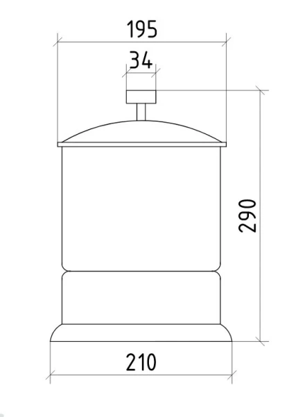 Мусорное ведро Boheme Royal Cristal 10927 с крышкой (детальная фотография), классические, ретро, декорированные