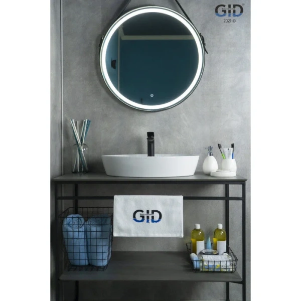 Раковина GID Lago N9436 55 см керамическая 51150 (детальная фотография), белые