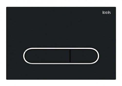 Клавиша смыва IDDIS Unifix матовый черный - фото 3