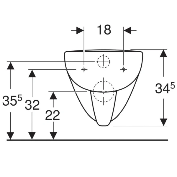 Унитаз подвесной Geberit Renova Nr.1 Plan 202170000 белый (детальная фотография), белые