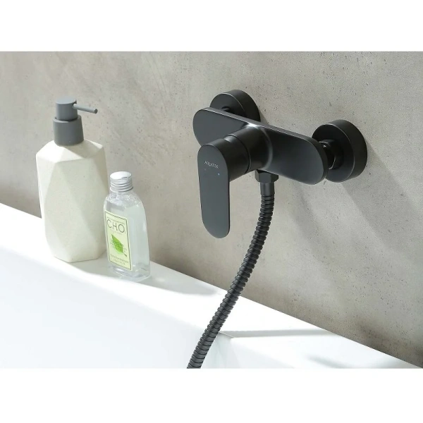 Душевой комплект Акватек Ника черный матовый AQ1834MB (детальная фотография), душевые комплекты, наборы index_1