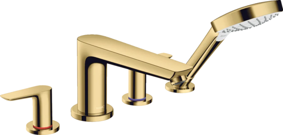 Смеситель для ванны Hansgrohe Talis E полированное золото 71748990 (детальная фотография)