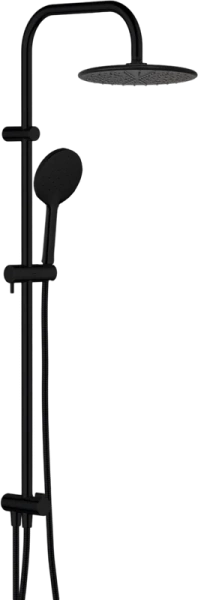 Душевая стойка Damixa Origin Bit с верхним и ручным душем, черная 977700300 (детальная фотография)
