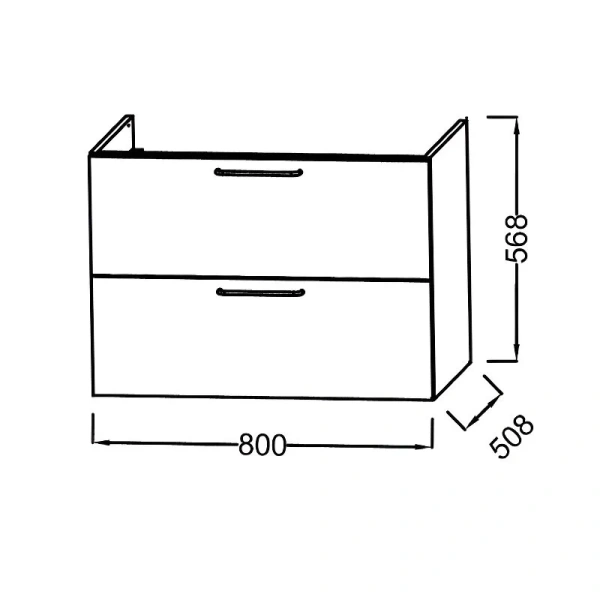 Тумба под раковину Jacob Delafon Odeon Rive Gauche  (детальная фотография), в наличии, нет в наличии