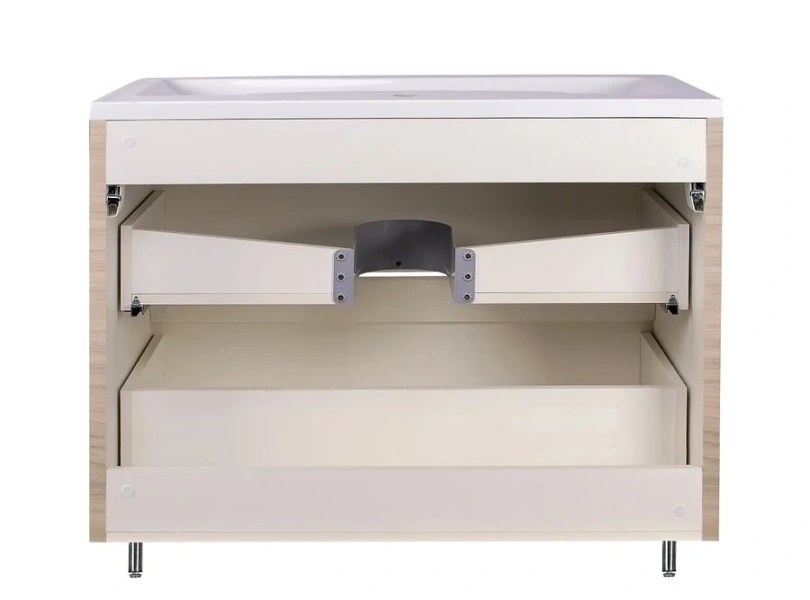 Тумба под раковину напольная Style Line Атлантика 90 см ясень перламутр СС-00002218 (детальная фотография), моноблок