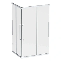 Душевой уголок Am.Pm Func 120x90 см профиль хром, стекло прозрачное