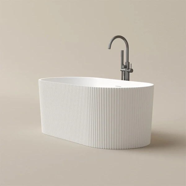 Aкриловая ванна Sancos Vivia FB24 отдельностоящая, 170 х 80 см, белый (детальная фотография), современныe, hi-tech