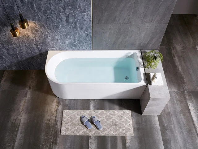 Ванна акриловая Bolu BL-380S L/R, 170 x 75 см, слив-перелив в комплекте, белый, левая/правая BL-380S R (детальная фотография), 170х75