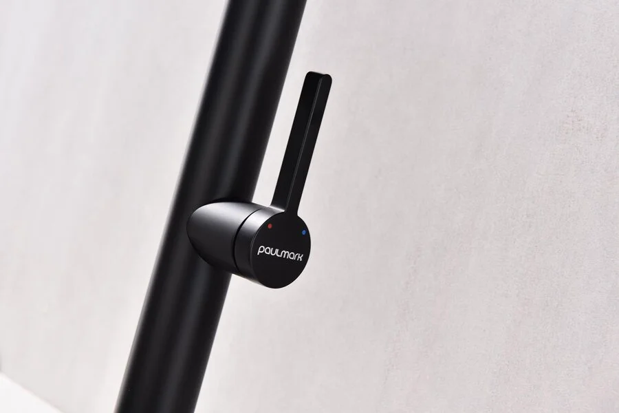 Смеситель для кухни Paulmark Leader антрацит Le214101-401 (детальная фотография), с 1 монтажным отверстием