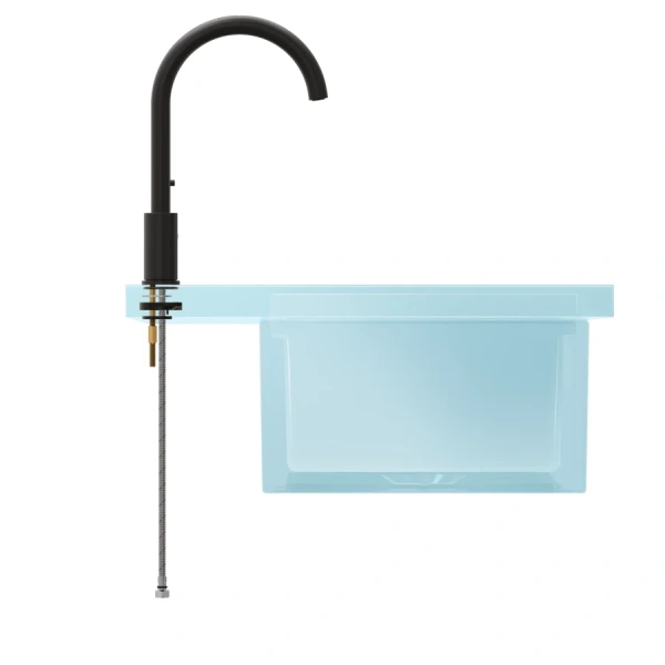 Смеситель для кухни VitrA Minimax S черный матовый A4209136EXP (детальная фотография), черные