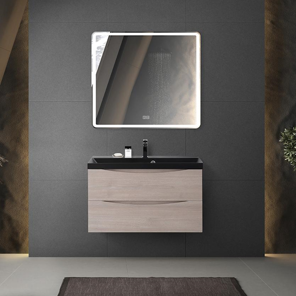 Тумба под раковину подвесная BelBagno Marino 80 см Rovere Grigio MARINO-800-2C-SO-RG-P (детальная фотография), в наличии