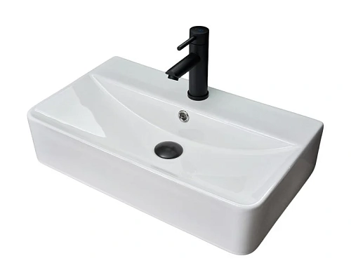 Раковина GID Geometrico N1344 61 см белая - фото 1