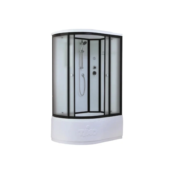 Душевая кабина Timo Standart 120x85 см профиль черный стекло матовое T-6620BFL (детальная фотография)