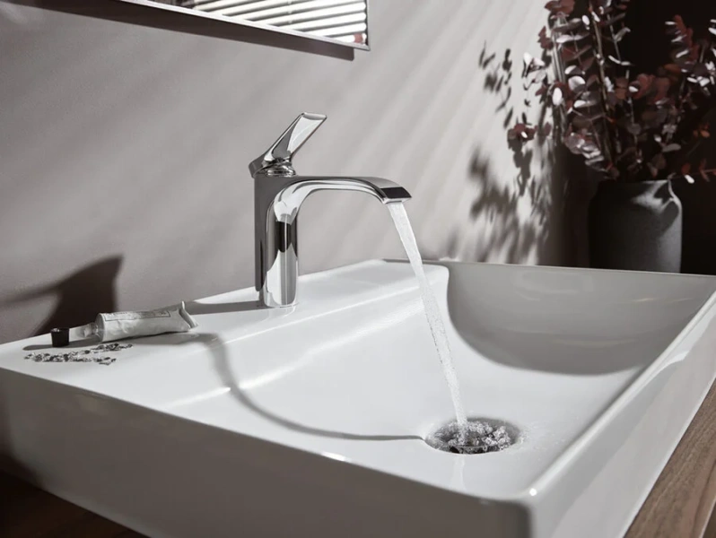 Смеситель для раковины Hansgrohe Vivenis хром 75020000 (детальная фотография), на раковину